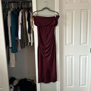 Sexy dark red dress